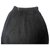Chanel lux falda de lino con botón de mano bolsa de joyas Negro  ref.129763