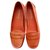 Ralph Lauren Mocassinas Orange Leder  ref.129879