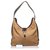 Gucci Brown Micro GG Nylon Shoulder Bag Leather Cloth  ref.129955