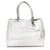 La bolsa de asas de cuero blanca Cannage de Dior Blanco  ref.129964