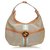 Gucci Brown Web lona Reins Hobo Bag Marrom Multicor Bege Couro Pano  ref.129966