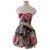 Diane Von Furstenberg Vestido de niveles de brighton Multicolor Seda  ref.130123