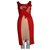 Reiss Spitzen-Overlay-Kleid Rot Fleisch Polyester  ref.130146