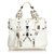 La bolsa de asas blanca Techno Horsebit de Gucci Blanco Cuero Paño  ref.130174