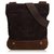 Yves Saint Laurent YSL Brown Corduroy Crossbody Bag Dark brown Suede Leather Cloth  ref.130187