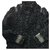 American Retro Chaqueta de piedra Negro Piel  ref.130248