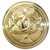 Chanel Clip-on Vintage CC Dourado Banhado a ouro  ref.130285