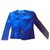 Tailor Yves Saint Laurent re di seta blu modello collettore raro Raso  ref.130290