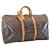 Louis Vuitton Keepall 50 Brown Cloth  ref.130340