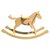 Hermès Cavallo a dondolo in legno di faggio per bambini Beige  ref.130350