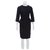 Dior Tailleur jupe en soie Laine Noir  ref.130370