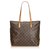 Louis Vuitton Brown Monogram Cabas Mezzo Leather Cloth  ref.130389