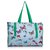 Hermès Hermes Blue Butterfly Printed Canvas Tote Bag Multiple colors Light blue Cloth Cloth  ref.130420
