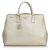 Prada Gray Saffiano Leather Galleria Handbag Grey  ref.130431