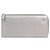Chanel Silver Camellia Leather Long Wallet Silvery Pony-style calfskin  ref.130440