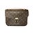 Louis Vuitton Metis Brown Beige Leather Cloth  ref.130466