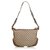 Gucci Brown Large GG Canvas Pelham Studded Hobo Bag Beige Leather Cloth Cloth  ref.130560