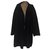Jean Paul Gaultier Coats, Outerwear Black Wool Angora  ref.130586