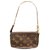 Louis Vuitton Handbags Brown Leather Cloth  ref.130591