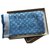 Louis Vuitton LV monogramme Soie Bleu clair  ref.130601
