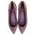 ballerines studded Marc by Marc Jacobs Daim Rouge  ref.130656