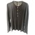 JOHN GALLIANO MEN'S LIGHT HENLEY SHIRT Grey Wool Viscose  ref.130672