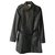 Burberry black trench coat Beige Cotton Viscose  ref.130753
