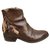 Colisee De Sacha fringed boots Colisée Paris Dark brown Leather  ref.130756