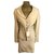 Moschino Cheap And Chic Skirt suit Cream Cotton Rayon  ref.130757