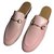 GUCCI Princetown leather slipper MULES NEW 100% Pink  ref.130886
