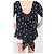 Halston Heritage Asymmetrisches Polka Dot Top Schwarz - Ansicht 2