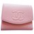Portafogli in cocco Chanel in pelle di caviale rosa Agnello Pelle  ref.131194
