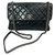 Chanel Black Leather  ref.131216