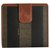Fendi Pequin Stripe Wallet Light brown Dark brown Leather  ref.131330