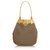 Yves Saint Laurent YSL Brown Printed Shoulder Bag Light brown Dark brown Leather Plastic  ref.131344