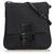 Fendi Black Zucchino Jacquard Crossbody Bag Leather Cloth  ref.131359