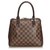 Louis Vuitton Brown Damier Ebene Brera Leather Cloth  ref.131382