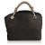 Louis Vuitton Black Monogram Suede Whisper PM Marrone Nero - vista 3