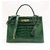 Hermès Beautiful Hermes Kelly bag 32 leather Emerald Green alligator Exotic leather  ref.131663