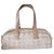 Chanel Travel Line Pink CC Monogram Shopper Handbag Leather Cotton  ref.131899