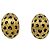 Orecchini Fred, Modello di leopardo, in oro giallo e smalto nero.
