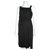 Alberta Ferretti Silk blend drape dress Black Rayon  ref.132191