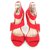 Christian Siriano Sandales Rouge  ref.132214