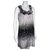 Ted Baker vestido de mezcla de seda Negro Rosa Blanco Gris Gris antracita Algodón  ref.132218