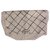 Chanel Clutch-Taschen Weiß Baumwolle  ref.132232