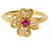 Nina Ricci Nina Ricci Diamant-Rubinring Gelb Gelbes Gold  ref.132237