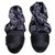 Hermès sandalias torcidas Negro Piel de cordero  ref.132295