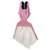 Jay Ahr Dresses Pink White Cotton Viscose Metal Acetate  ref.132307