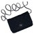 Wallet On Chain Chanel WOC Black Silver Hardware Schwarz Tweed  ref.132329