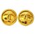 Brincos clip-on Chanel Dourado Banhado a ouro  ref.132385